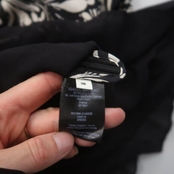 Isabel Marant Étoile Omeya Midi Dress V Neck Size 36 / US 6 - Picture 8 of 9